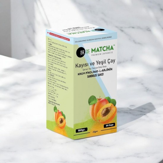 Matcha detox L-Carnitine met abrikozensmaak