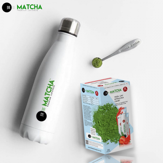 Matcha detox aardbeiensmaak