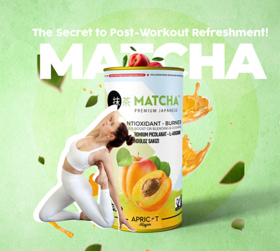 Matcha detox L-Carnitine met abrikozensmaak