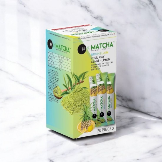 Matcha Bromelaïne detox