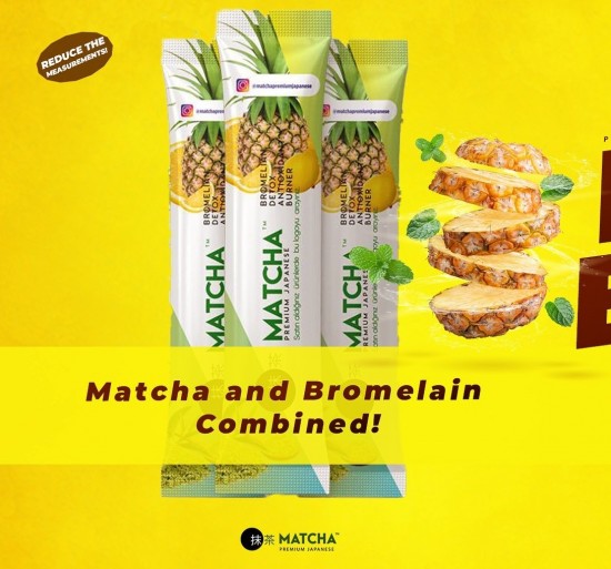 Matcha Bromelaïne detox