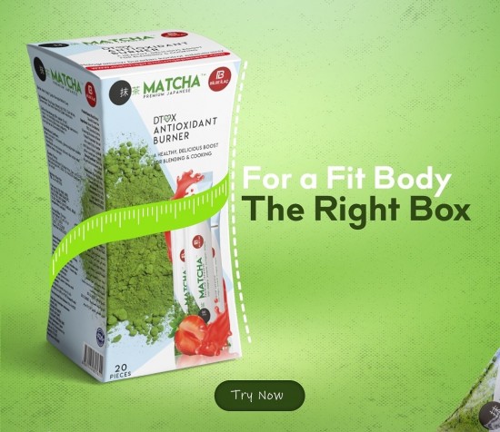 Matcha detox aardbeiensmaak