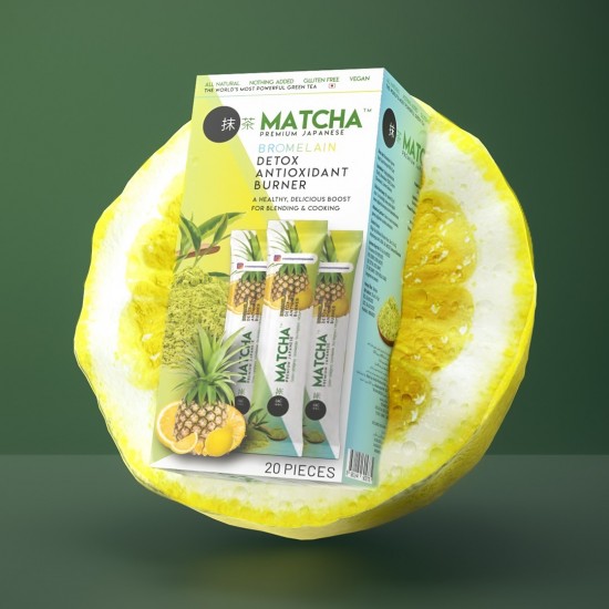 Matcha Bromelaïne detox