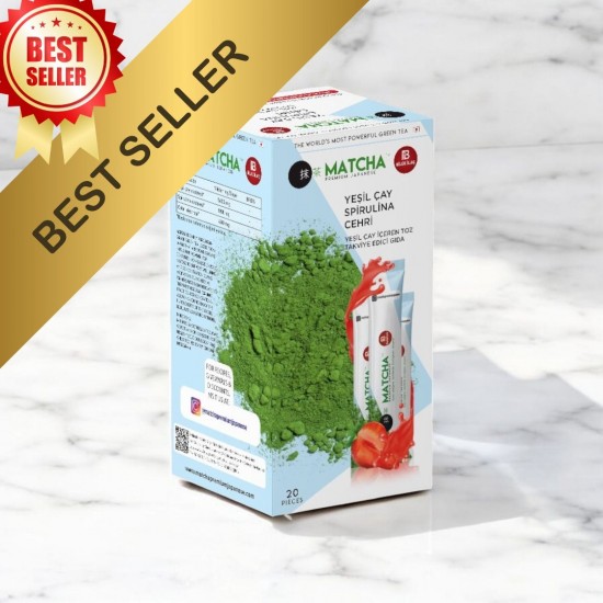 Matcha detox aardbeiensmaak